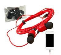 Genérico Extra Long Cord Headphones | 3-Meter Wired Earphones with Microphone Noise Cancelling | Portable Cable Headset In Ear Buds for Traveling, Camping, and Singing for Computer Karaoke
