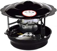 Genérico Extractor de Humos para Chimenea, 50 W, 60 W y 100 W, con Inductor de tracción y Extractor de Humos (Negro), 60 W