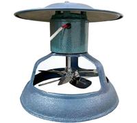 Genérico Extractor de Humos para chimeneas de Techo, 80 W, 100 W y 120 W, 24 cm, 80 W (tamaño: 120 W)