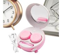 Genérico Eye Contact Cleaner - With Mirror Tweezer Rechargeable Box, Contact Lens Case With Cleaner Washer | For Soft RGP Scleral Colored Outdoor Office School Home Men Women Students