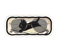 Genérico Eye Glass Cases Womens Hard Shell Cute Cat Transparent Box, Eye Glass Cases Womens Hard Shell for Key Cards Cat Traveling Birthday Vehicle Driving Trip Offices School Indoor