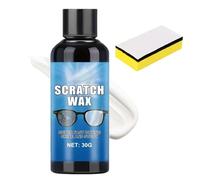 Genérico Eyeglass Scratch Remover - Protective Portable Lens Cleaner with Sponge, Sunglasses Scratch Cleaning Wax, Fine Ścratch Filler | Resin Glass Metal Lenses, Car Window