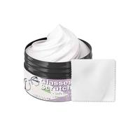 Genérico Eyeglass Scratch Wax - 5x3cm Portable Lens Polishing Paste with Sponge, Protective Eyeglass Cleaner Paste Anti Scratch Anti Wear Repair Wax For Sunglasses Glasses Car Window