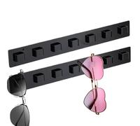 Genérico Eyewear Shelf - Sunglasses Organizer Rack for Living Spaces | Transparent Panel with Wall Hooks, Two-Piece Display System, Perfect for Dormitory Car Vacation Home Setup
