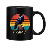 Genérico F-Caw-F Funny Chicken Mugs, Fun Chicken Mug Coffee Cup, Animal Themed Ceramic Mug with Handle for Women, Men
