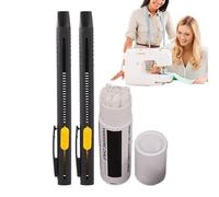 Genérico Fabric Markers for Sewing, 2-Piece Disappearing Ink Pen Set, Water-Soluble Marking Pencils with Replaceable Refills for Crafters, Hobbyists, Sewists, Designers, Tailors, and Beginners
