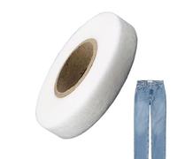 Genérico Fabric Tape - 2cm Web Ironing Tape, No Sewing Iron On Tapes, Iron On Hemming Tapes, Extra Strong Fusible Fabric Tap Es For Clothes Curtains Ironing And Bonding, DIY Crafts, White