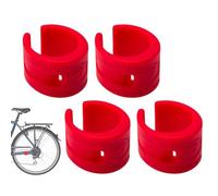 Genérico Fahrrad Kettenstrebenschutz Set (4 Stück) - Robuster -Rahmenschutz für & Rennrad - Anti-Ketten- Ringe - Universeller Schutz VOR Kratzern & Kettenklappern, Schwarz