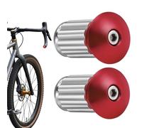 Genérico Fahrrad -Lenker -Endstopfen, Lenkerendkappen, 1 Paar Radsportaluminiumlegier -Legierungs -Stecker, Expansionsstruktur Frauen Männer Reitliebhaber Grip Cover Für Abenteuer