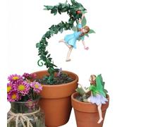 Genérico Fairies - For Fairy Garden Glowing Sculpture Flower Pot Decor