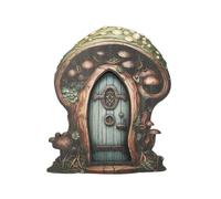 Generico Fairy Door for Wall | Wooden Garden Fairy Door, Versatile Fairry Gardens Art Doors, Long-Lasting Garden Sculptures & Statues Ornaments for Fairyy Home, Tree, Indoors or Outdoors