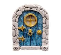 Genérico Fairy Garden Door - Vibrant Storybook Decoration, Forest Gateway, Charming Tree Trunk Embellishment, Tiny Fairy Realm Entrance Landscape Ornament Collection For Outdoor Garden Decor