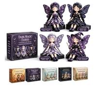 Genérico Fairy Patchwork DIY Collection, Patchwork Fairy DIY Kit, Handcrafted Pixie Apparel Textile, Creative Manual Sewing, Craft Enthusiasts, Fun Craft Kit (7.9''*5.1''*2'',Dark MAGICFAIRIES)