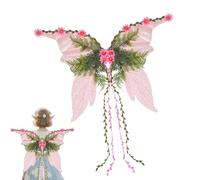 Genérico Fairy Wings - Enchanting Woman Fairy Costume Accessory for Festivals, Parties, Christmas, Halloween, Cosplay, and Pride Events