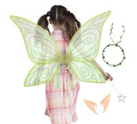 Genérico Fairy Wings Set, Girls Butterfly Wings, 25.2x16.93 Inches Halloween Cosplay Accessories, Lightweight Role Play Props for Christmas, Holiday, Themed Party, Wedding