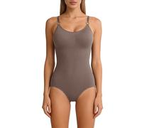 Genérico Faja reductora mujer Body reductor mujer linee femminili glutei sollevati modellante corpo intero elastico confortevole per mamme post parto（Marrón；3XL）_1