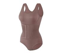 Genérico Faja reductora mujer Body reductor mujer linee femminili glutei sollevati modellante corpo intero elastico confortevole per mamme post parto（Brick Rojo；S）_1