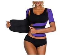 Genérico Fajas para Espalda Fajas Post Cirugia Bragas Sin Corsé De Entrenamiento De Cintura para Mujer Chaleco Deportivo Adelgazante Cuerpo Entrenador Faja Abdominal Pantalon Purple S
