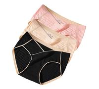 Genérico Fajas Post-Parto Paquete de Ropa Interior, una Ropa Interior sin de Cintura Media, Ropa Interior de tamaño, sin y cómoda Pack Braguitas Mujer (Rose Gold, L)