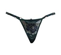 Genérico Fajas Postquirurgicas Bragas sexys para Mujer, sin Costuras, Ajustables, de Cintura, ultrafinas, Transparentes, Tanga de Malla Culotte Mujer Ciclismo Largo (Green, One Size)