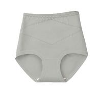 Genérico Fajas Reductoras Abdomen Y Pierna Ropa Interior Informal de algodón para Mujer, Color sólido, Cintura Alta, Talla Grande, Holgada, cómoda y elástica Bragas AlgodóN Mujer Dim (Grey, XXL)