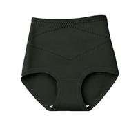 Genérico Fajas Reductoras Abdomen Y Pierna Ropa Interior Informal de algodón para Mujer, Color sólido, Cintura Alta, Talla Grande, Holgada, cómoda y elástica Bragas AlgodóN Mujer Dim (Black, XL)