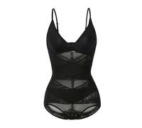 Genérico Fajas reductoras mujer Shapewear riduce seno laterale schiena snellente elastico confortevole modellante corpo intero base aderente femminile（Negro；M）_1