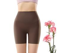 Generico Fajas Sixth Pandas, Pantalones Cortos moldeadores sin Costuras for Mujer, realza los glúteos y Adelgaza los Muslos sin enrollarse(Marrón,XXL)