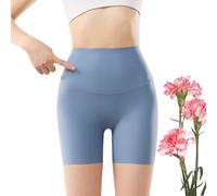 Generico Fajas Sixth Pandas, Pantalones Cortos moldeadores sin Costuras for Mujer, realza los glúteos y Adelgaza los Muslos sin enrollarse(Blue,S)