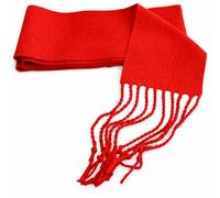 Genérico Fajines con Flecos para Traje Regional para Adulto y Niños, 50% Algodón 50% Acrílico, Fajas Fiestas, Peñas, Trajes Festivos, Disfraces, Carnaval (Rojo, 12 x 240 cm (Adulto))