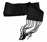 Genérico Fajines con Flecos para Traje Regional para Adulto y Niños, 50% Algodón 50% Acrílico, Fajas Fiestas, Peñas, Trajes Festivos, Disfraces, Carnaval (Negro, 12 x 140 cm (Niños 0-7 Años))