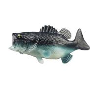 Genérico Fake Fish Model, Realistic Simulated Bass, Solid Teaching Toy, Realistic Design, Safe NonToxic Material, Perfect for Home Water Display, Catching Reefs Tank Bowl Pond Carnival Party