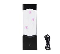Genérico Fake Jellyfish Tank LED, Floating Effect Night Light, Color Changing Mood Lamp, 9.25x2.76in Novelty Room Decor, Realistic Jellyfish Lamp for Kids and Adults