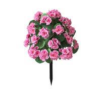 Genérico Fake Outdoor Flowers Faux - Garden Begonia with Stakes