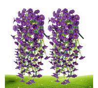 Genérico Fake Petunias Silk Flowers - 12 Inch Artificial Flower Set for Elegant Home Decoration, Durable Weather-Resistant Design with Lifelike Texture, Everlasting Floral Arrangement for Porch Patio