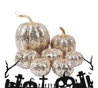 Genérico Fake Pumpkins, Glitter Pumpkin Statues, Heavy Duty Halloween Decorations, Festive Ornaments for Parties Table, Shelf, Desk, Holiday Hallway, Bedroom, Home and Seasonal Festival Decor