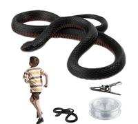 Genérico Fake Snake - Silicone Rope | Snake Prank Toy With String Clip |Outdoor Gag Joke Prop | Funny Halloween Party April Fools Gift Trick Toy For Golf Outdoor Use