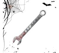 Genérico Fake Spanner - Halloween Bloody Wrench, Horror Party Decor, Haunted House Accessory, Realistic Cosplay Prank Tool for Scary Photo Props and Escape Room, 5,16 x 2,91 pulgadas