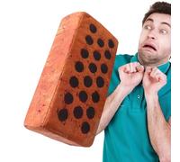 Genérico Fake Sponge Bricks Trick Prop - 9,84 inch Simulation Block | Soft Foam Decorative Prank Item Lightweight Fake Brick for Halloween Christmas Home Party Decor Scare Gag Use