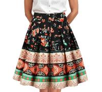 Genérico Falda Corta Mujer Vaquera,Falda Plisada Elegante de Color Liso para Mujer