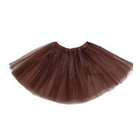 Genérico Falda De Ballet Falda tutú de Tul de poliéster Tutús de Bailarina de Ballet for Faldas Adultas Volantes(Brown)