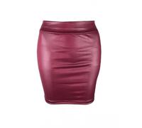 Genérico Falda de Cuero Minifalda de Tubo de Cuero, Faldas Cortas de Cintura Alta for Mujer(4,S)
