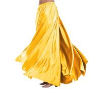 Genérico Falda De Mujer Talla Grande - Falda Verano Mujer Falda de Danza del Vientre fluida con Cintura elástica para Practicar y Usar de Forma Informal