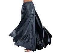 Genérico Falda De Mujer Talla Grande - Falda Verano Mujer Falda de Danza del Vientre fluida con Cintura elástica para Practicar y Usar de Forma Informal