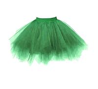 Genérico Falda de Tutú para Mujer, Tutu Tul Falda Disfraz para Ballet Retro 80s Faldas Corta Enagua de Tul en Capas para Halloween Carnival Santa Party