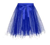 Genérico Falda de Tutú para Mujer, Tutu Tul Falda Disfraz para Ballet Retro 80s Faldas Corta Enagua de Tul en Capas para Halloween Carnival Santa Party