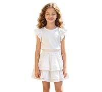 Genérico Falda Midi para niña Tipo Capa con Pliegues, Falda Corta Estilo Uniforme Escolar, Prenda Ideal para la Vuelta al Cole, cómoda para Uso Diario y Actividades Escolares