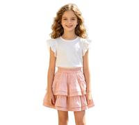 Genérico Falda Midi para niña Tipo Capa con Pliegues, Falda Corta Estilo Uniforme Escolar, Prenda Ideal para la Vuelta al Cole, cómoda para Uso Diario y Actividades Escolares