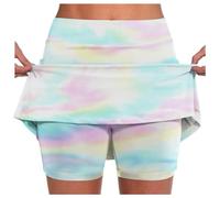 Genérico Falda Mujer - Falda De Mujer Talla Grande Falda con Bolsillo de Tenis con Estampado Informal para Mujer Falda Activa Deportiva para Yoga Pantalones Cortos