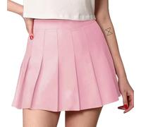 Genérico Falda Plisada Mujer Larga,Señoras De Cintura Alta Que Adelgaza La Moda Todo con Falda Estudiante Chica